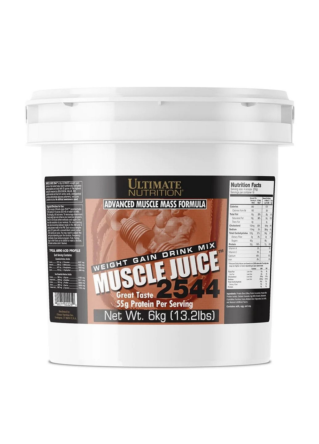 Гейнер Ultimate Muscle Juice 2544, 6 кг Шоколад Ultimate Nutrition (293481152)