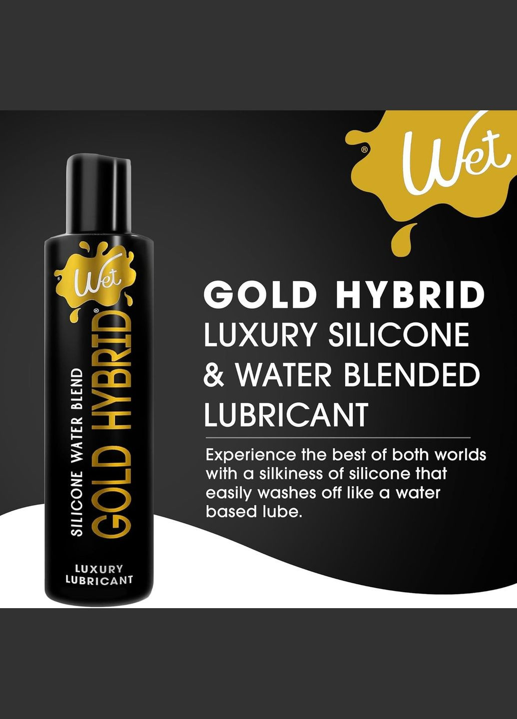 Лубрикант водно-силиконовый Gold Hybrid, 89 мл Wet (347290406)