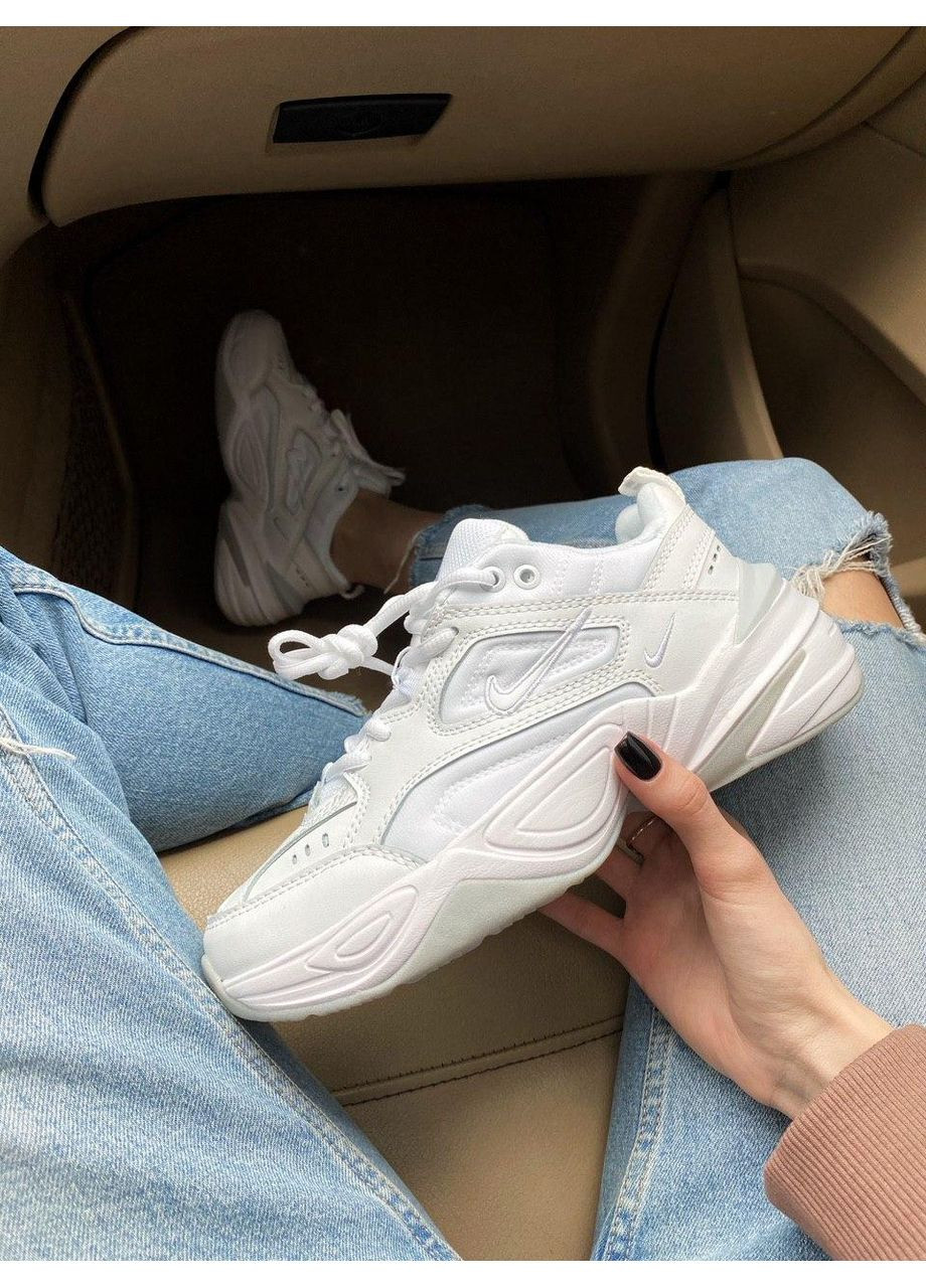 КРОСІВКИ ЖІНОЧІ NIKE M2K TEKNO FULL WHITE НАЙК М2К ТЕКНО No Brand бежеві демісезони (367169625)