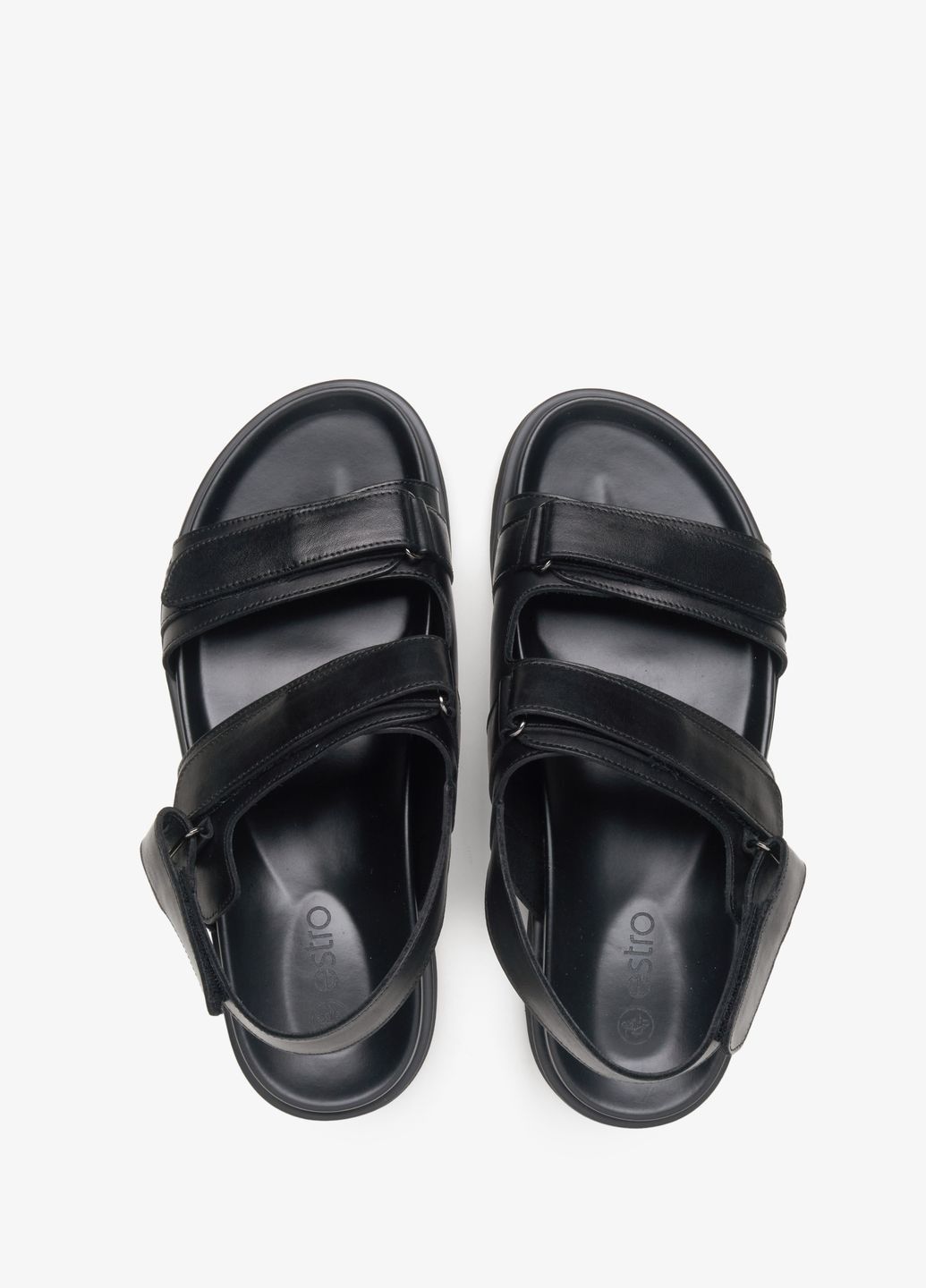 сандалии, цвет черный Estro
