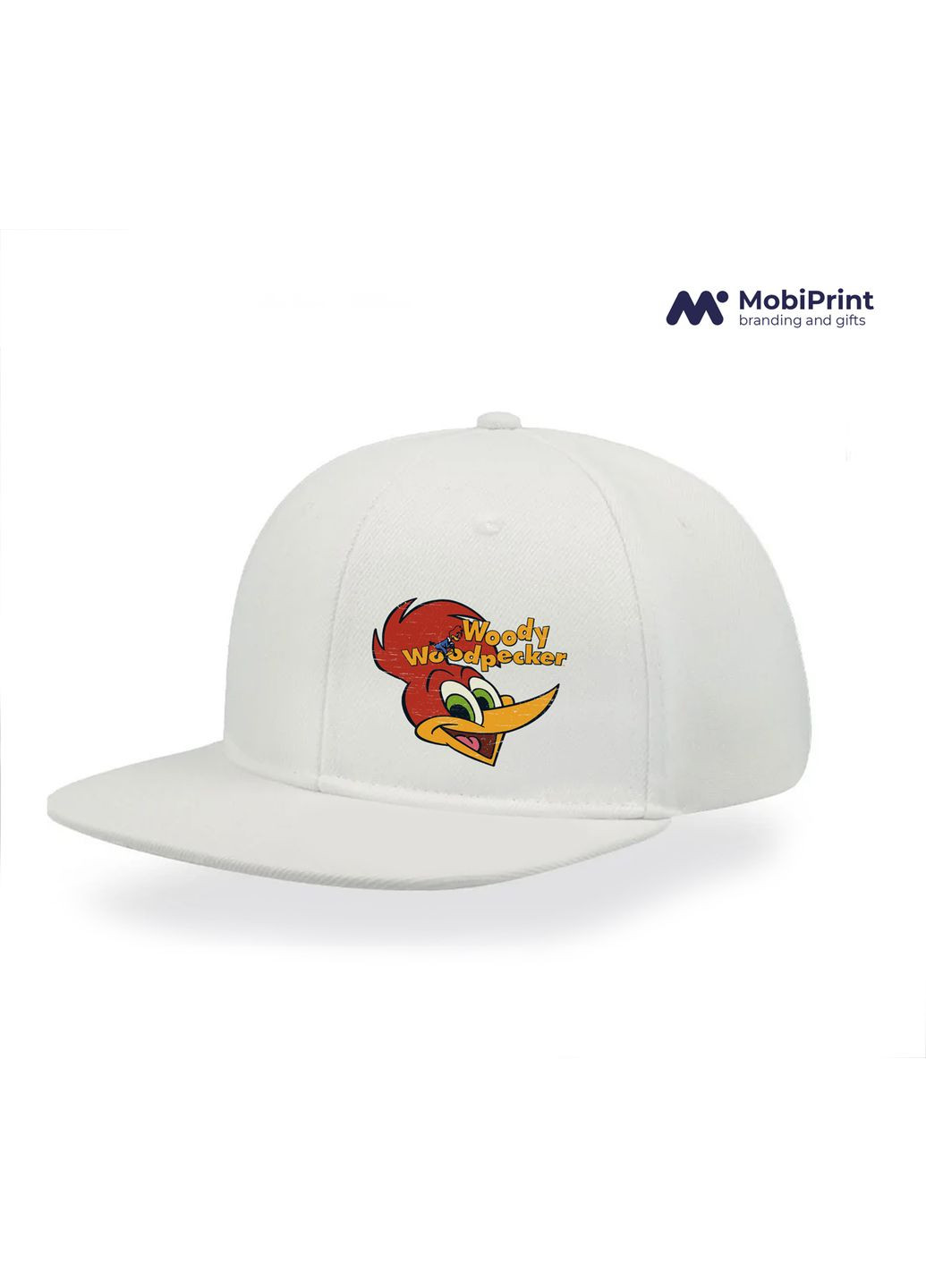 Кепка Snapback Вуді Вудпекер (Woody Woodpecker) Білий (9276-2871-WT) MobiPrint (292866125)