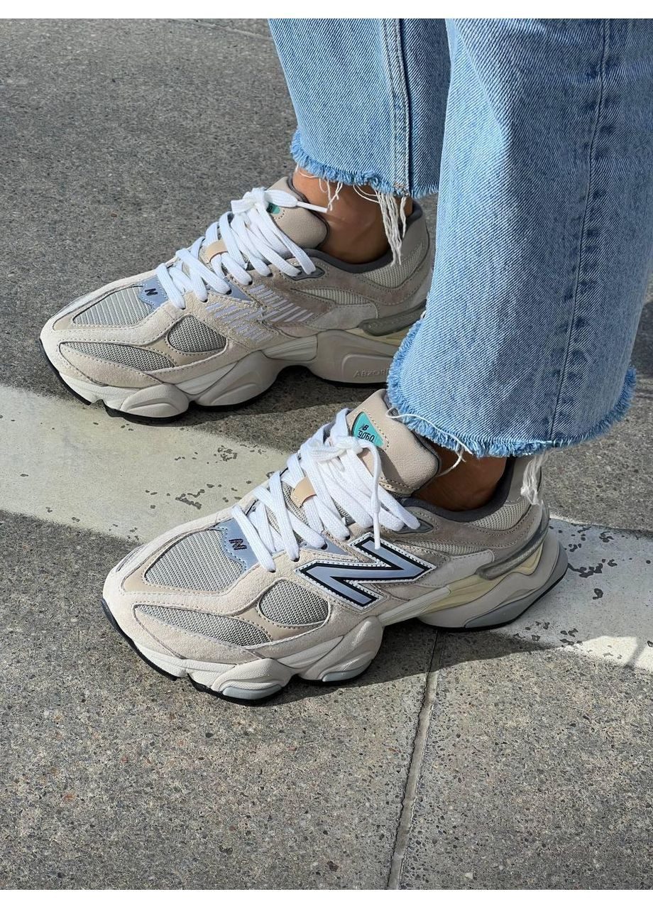 Сірі Осінні кросівки чоловічі new balance 9060 grey beige нью беланс 9060 No Brand