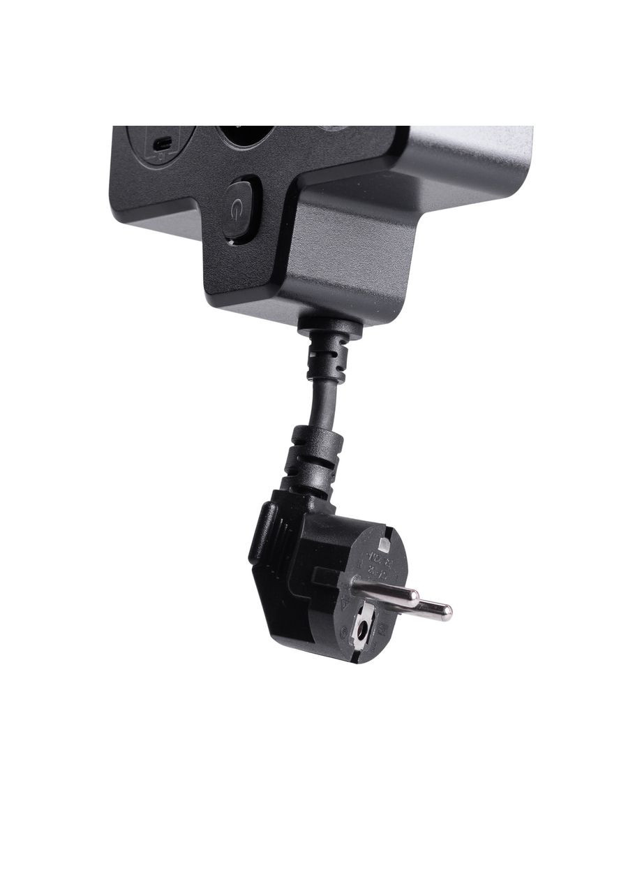 Мережевий фільтр на 2 євро розетки з 2 USB та 2 Type-C чорний HP-5-18 Yiwu (370707909)