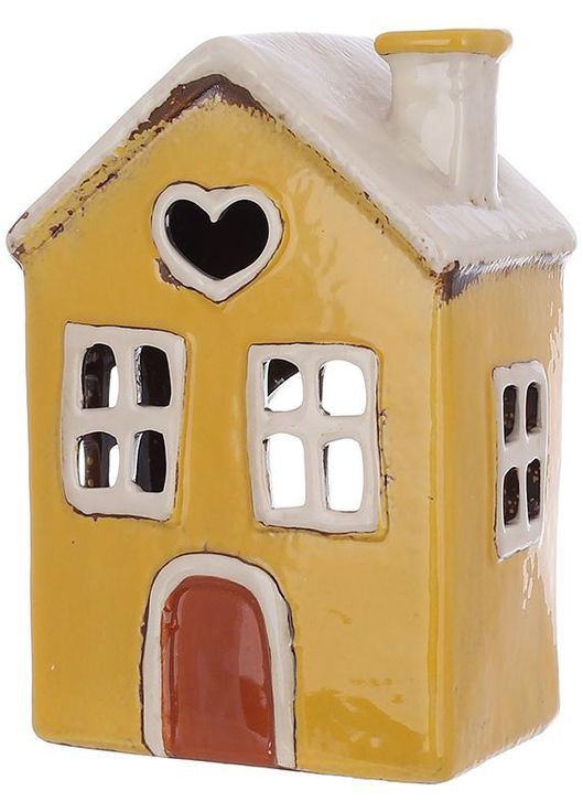 Свічник керамічний декоративний Старе Місто Будинок N24 для свічки інтер'єрний світильник керамічний будиночок BonaDi (368991575)