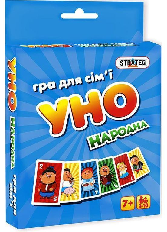 Настольная игра «Уно народная»,, 7014 Strateg (372708814)
