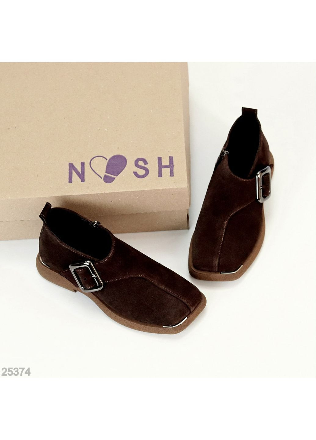 No Brand 🤎 Туфлі “Belle” із натуральної замші коричневий з, — (363058431)