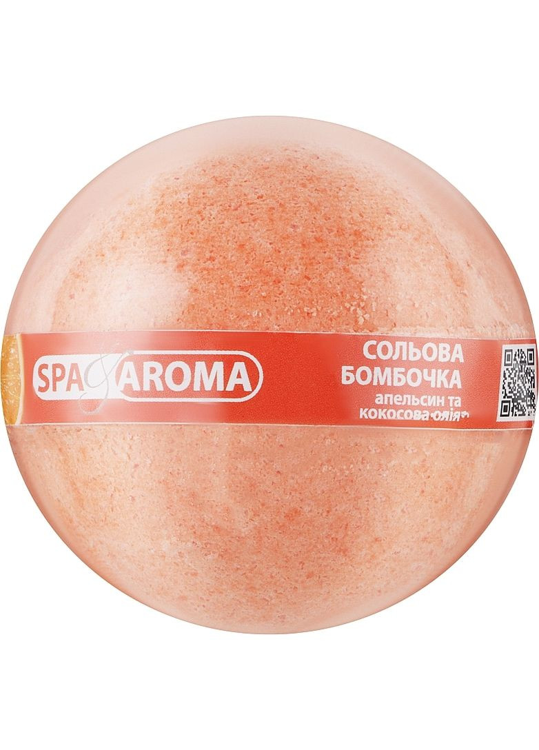Солевая бомбочка для ванн "Апельсин и кокосовое масло" Spa & Aroma Bath Bomb 200g (905941-32010577) BIOTON COSMETICS (368623866)
