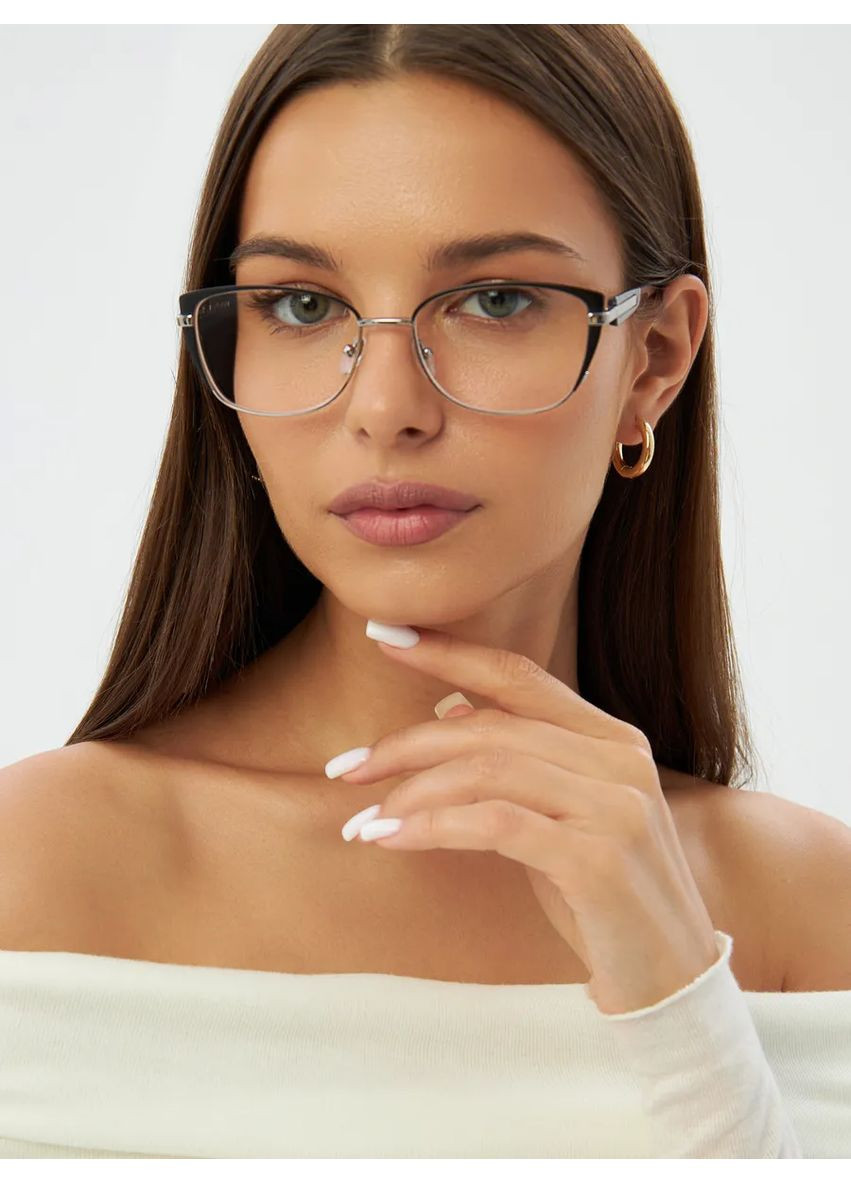 Классические женские очки для коррекции зрения +2.00 с защитой BlueBlocker Gvest (369623889)