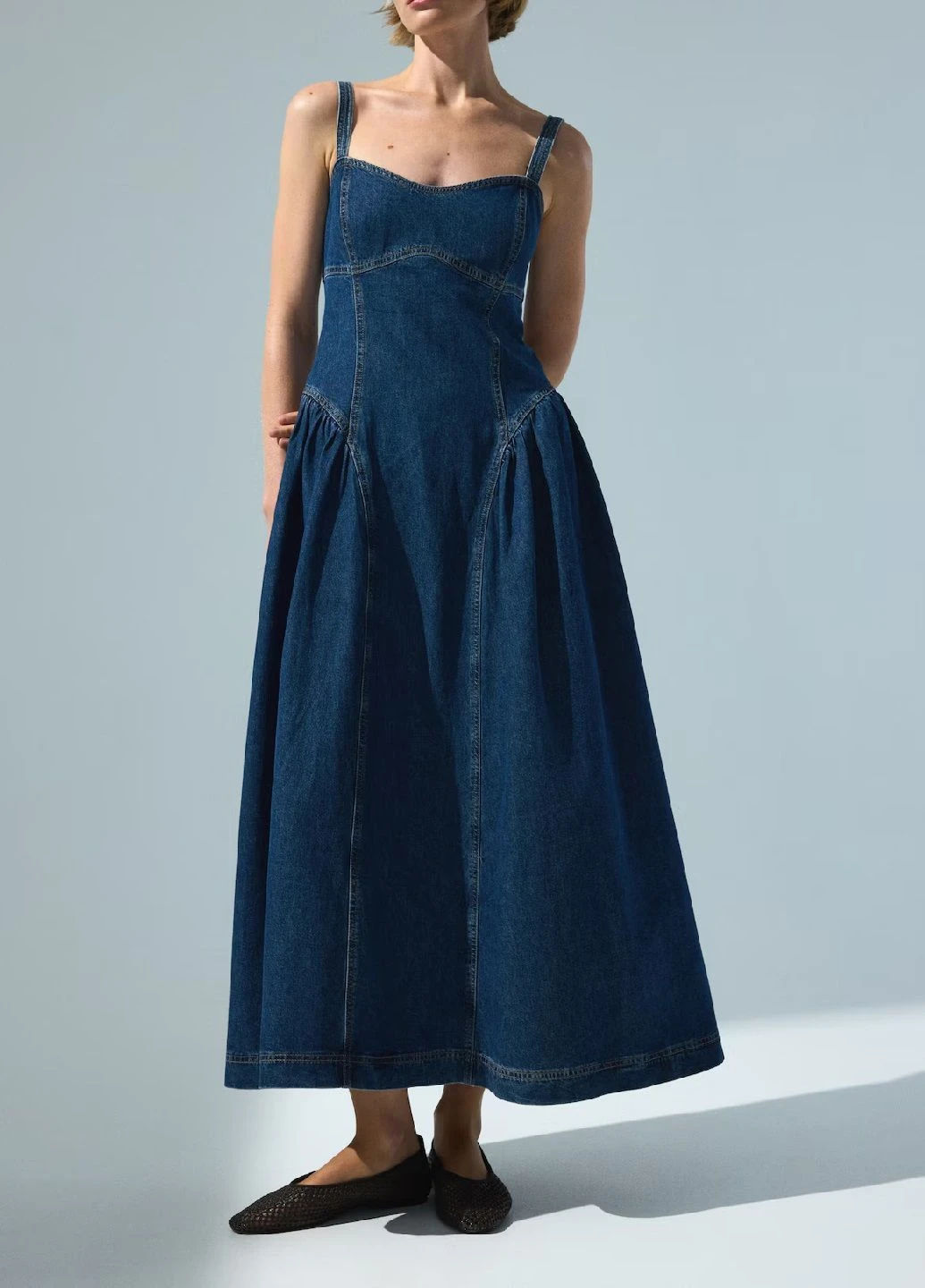Синее платье H&M