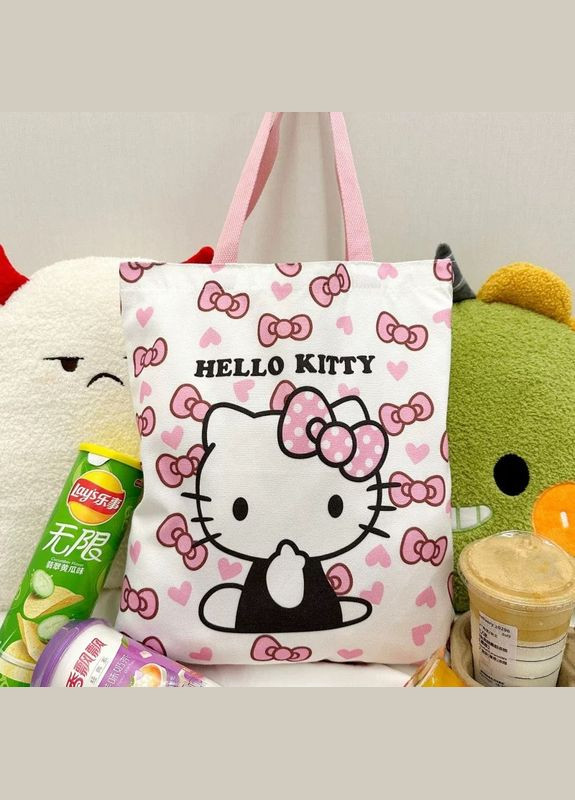 Шопер Привіт Кітті сумка Hello Kitty з принтом Kuromi торба 36*33 см Shantou (332996894)
