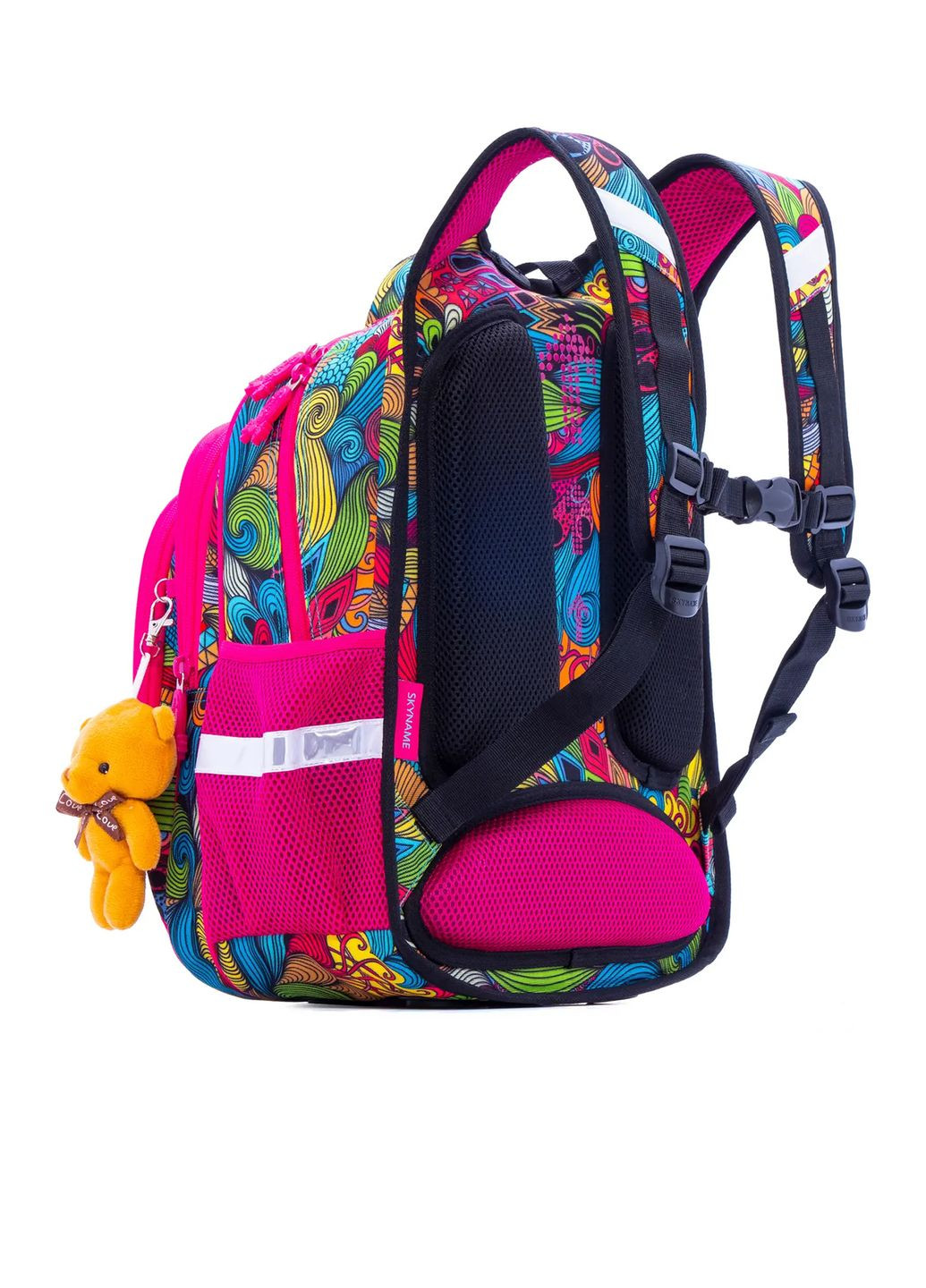 Рюкзак + брелок игрушка цвет розовый ЦБ-00255099 SkyName (296909351)