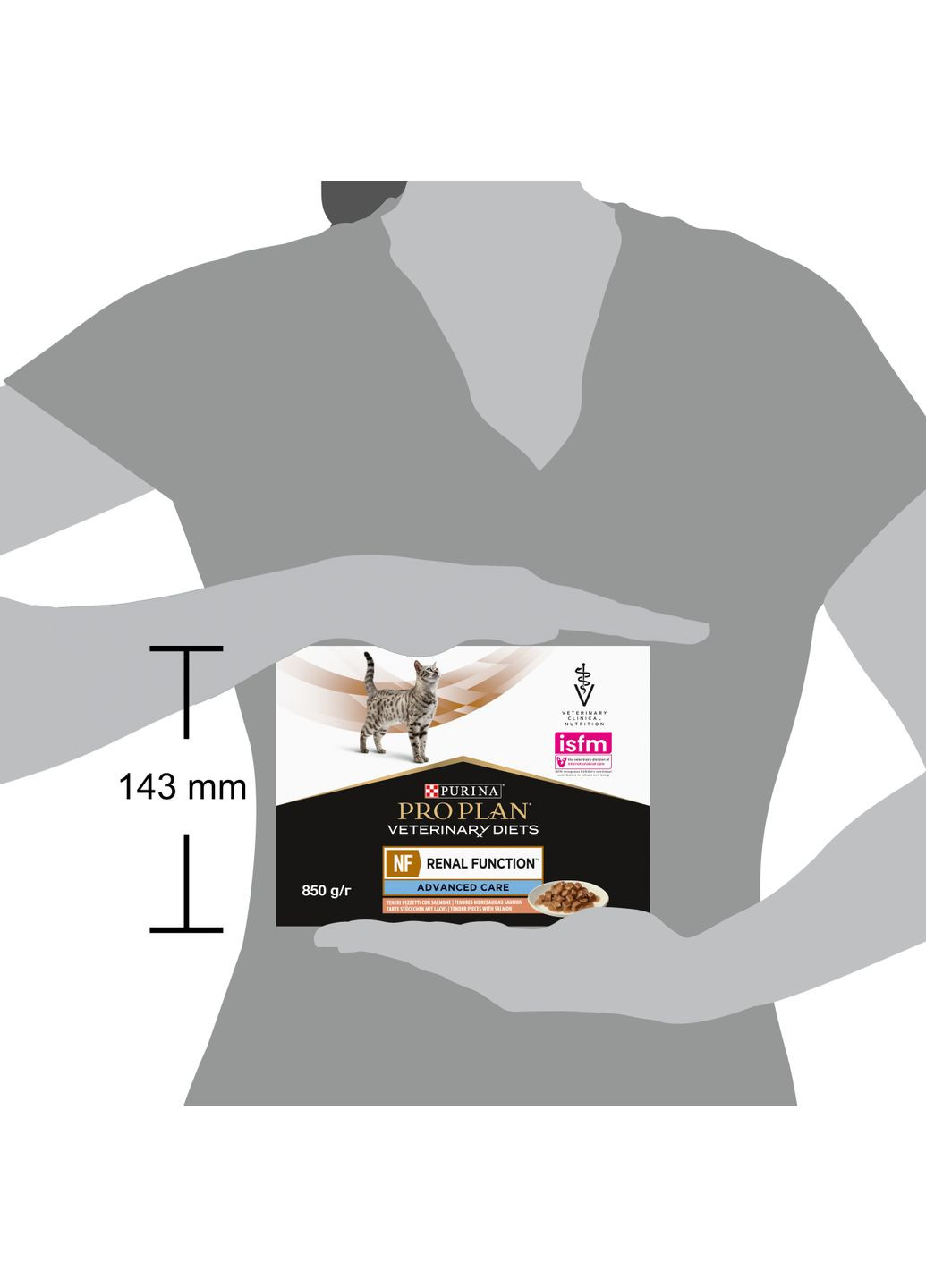Упаковка вологого корму для кошек Pro Plan Veterinary Diets NF Renal Function Advanced Care патології почек 10 x 85 г Purina (332881075)
