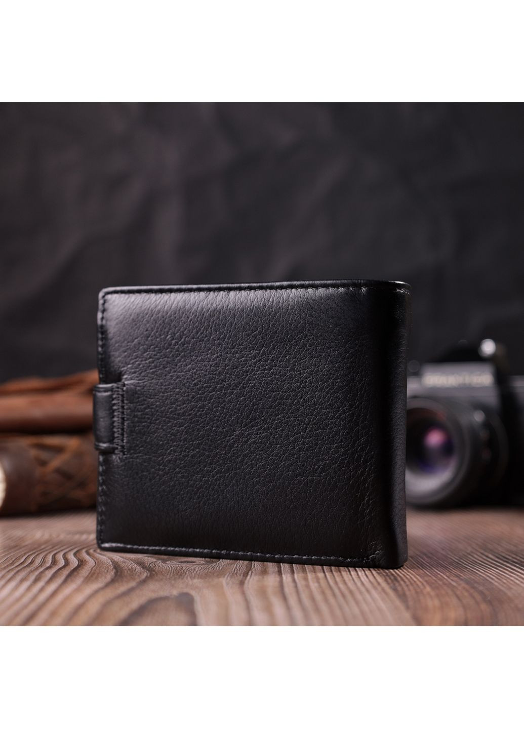 Мужской кожаный бумажник 11,2х9,5х2 см st leather (288048056)