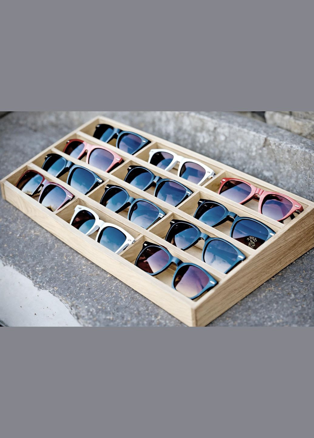 Органайзер для окулярів з дерева Капуреті бланже (ОЧК-005601) No Brand (328078457)