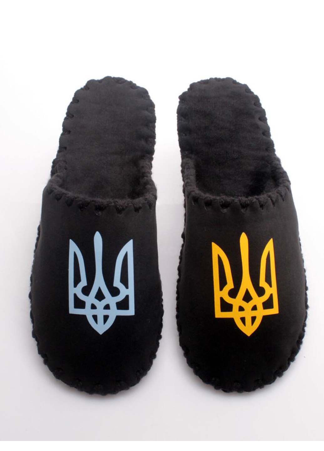 Черные домашние тапочки Family Story