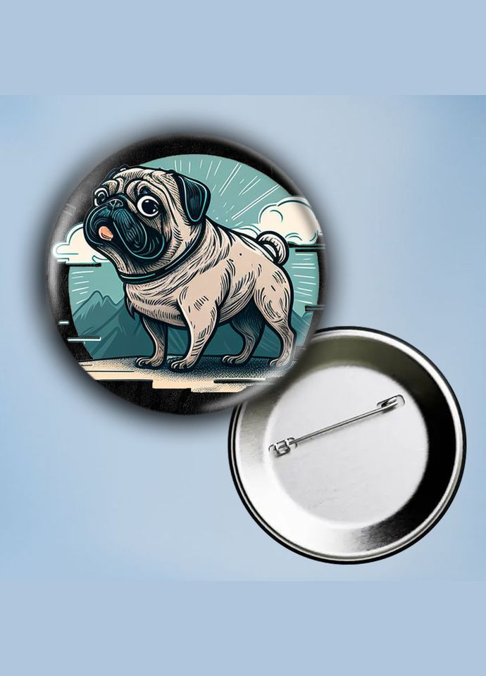 Значок на булавці Тварина #40 металевий 56 мм No Brand (304509131)