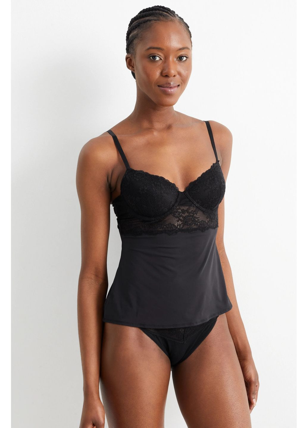 Чорний бюстгальтер-майка C&A