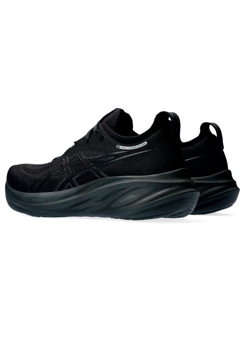 Черные летние мужские кроссовки Asics GEL-Nimbus 26