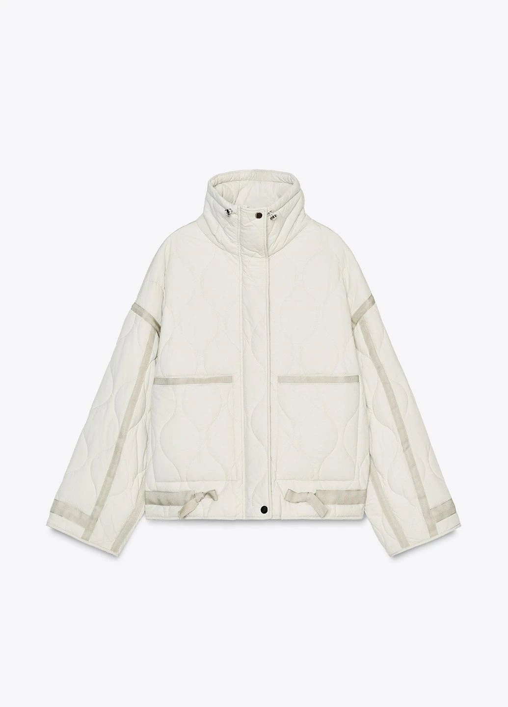 Кремова зимня куртка Zara