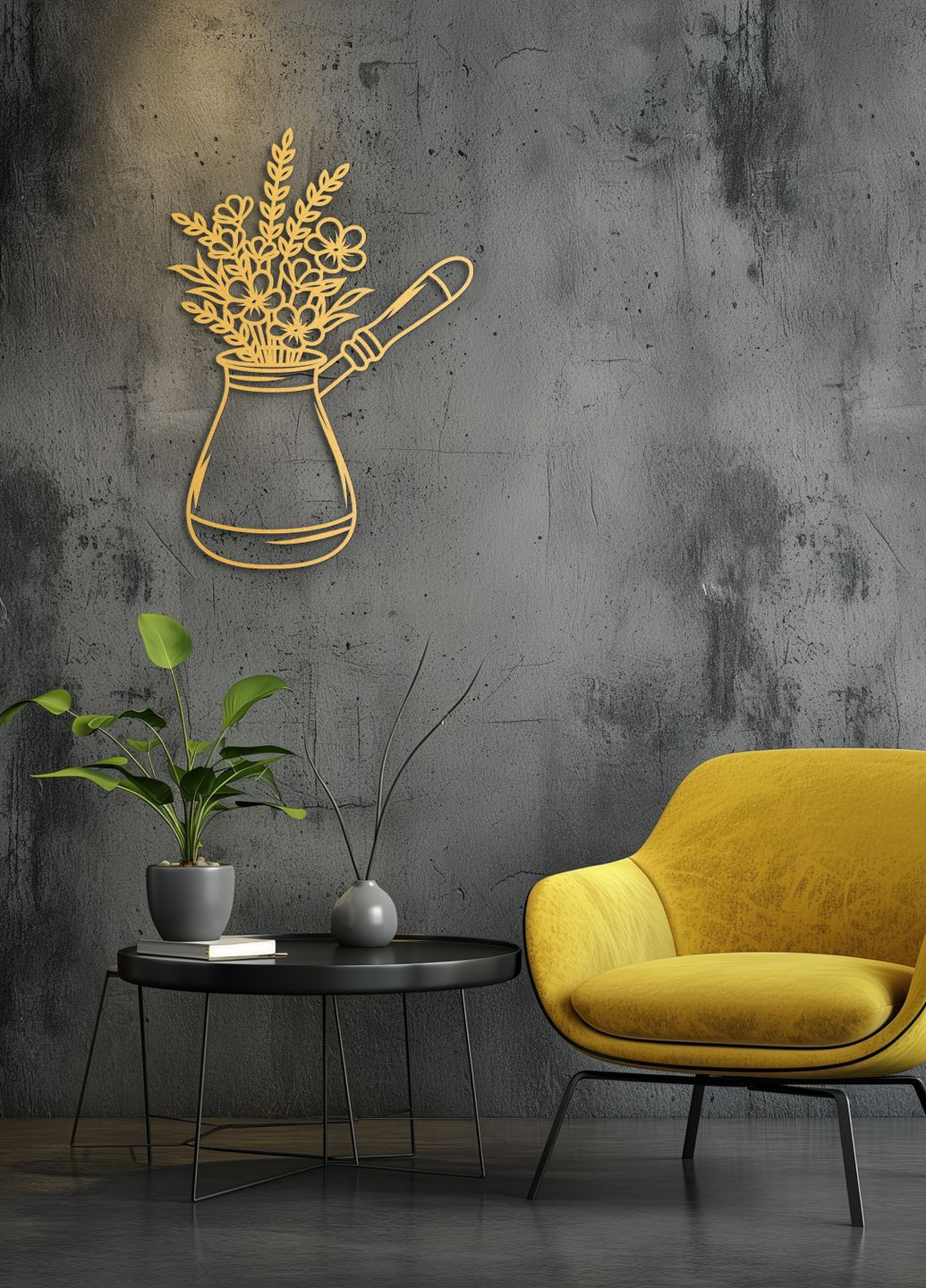 Сучасна картина на кухню, декоративне панно з дерева "Кава в турці", оригінальний подарунок 40х28 см Woodyard (292013712)