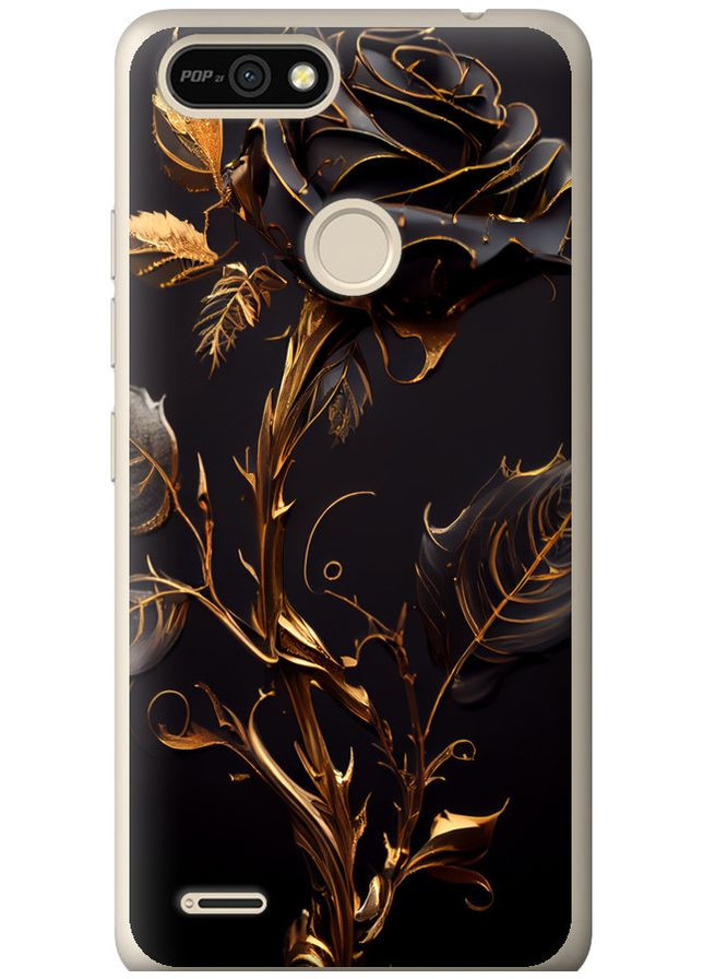 Силиконовый чехол 'Роза 3' для Endorphone Tecno Pop 2F B1F (267501048)