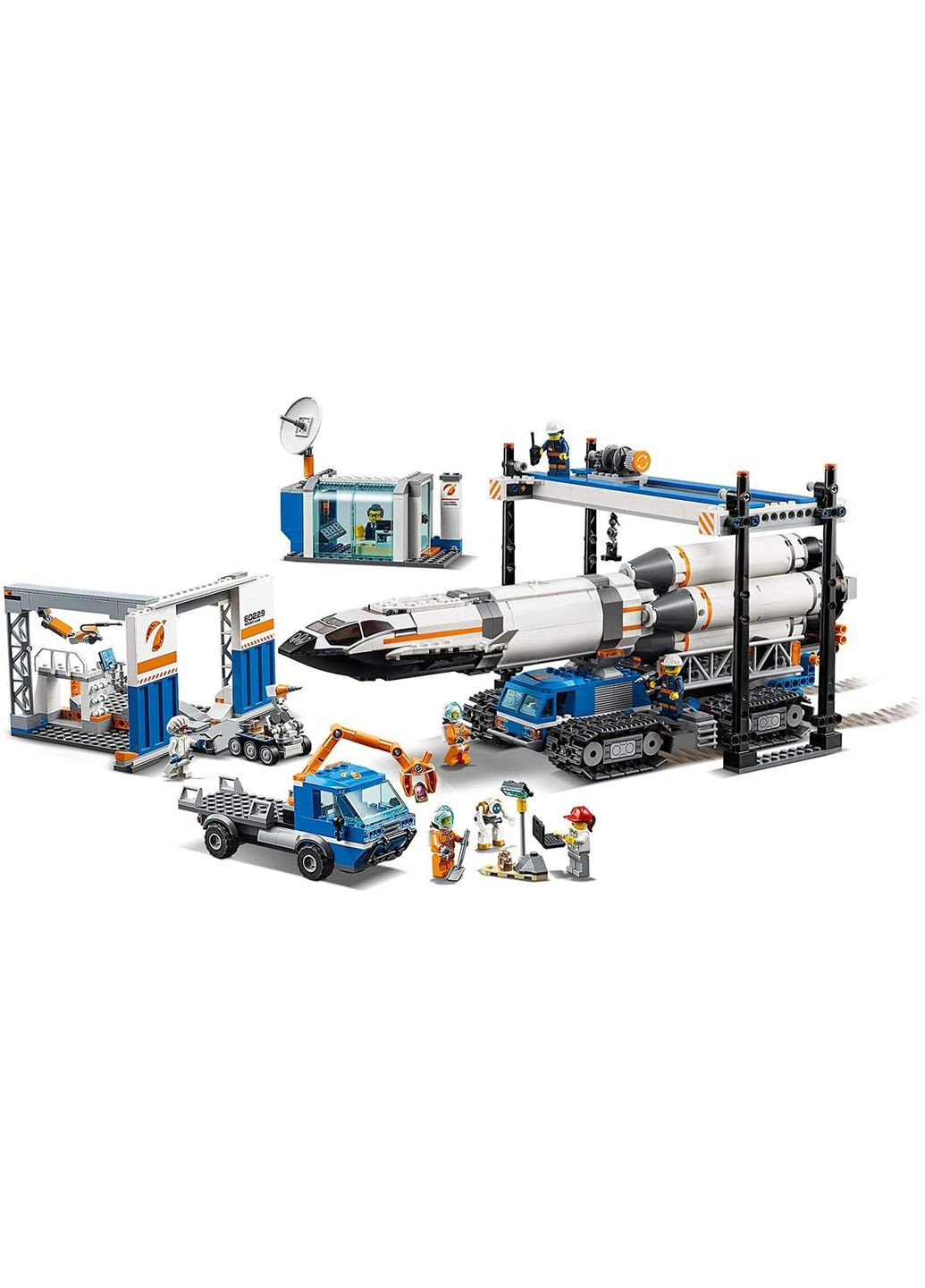 City Площадка для уборки и транспорта для перевозки ракеты (60229) Lego (304055277)