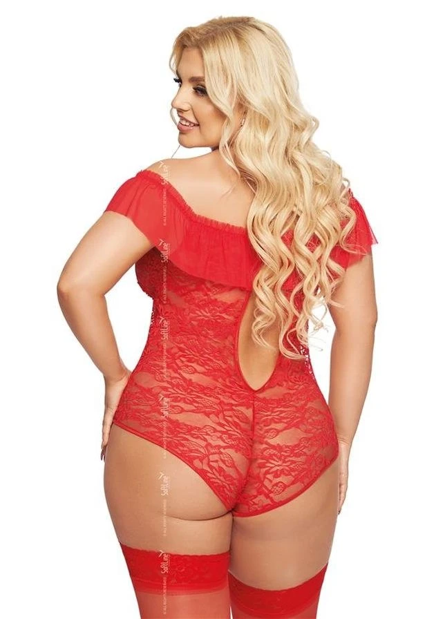 Боді Kamila Червоне 3XL - CherryLove SoftLine червоний поліамід, лайкра