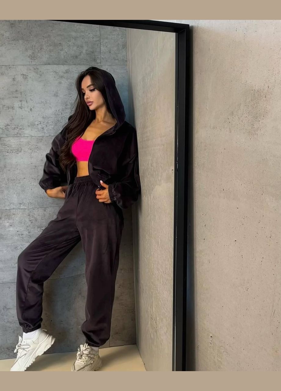 Костюм женский спортивный велюровый розовый No Brand (307059558)