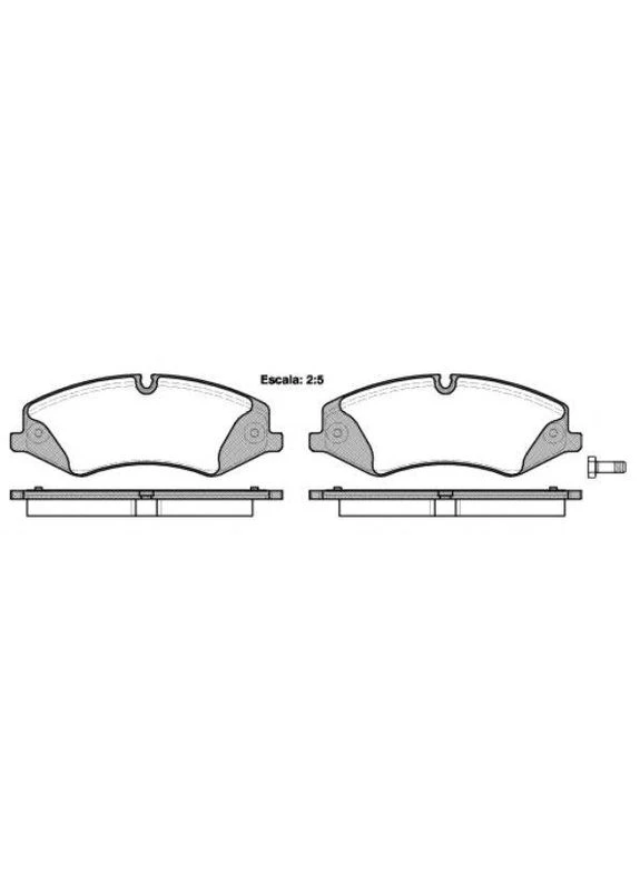 Комплект тормозных колодок, дисковый тормоз P1509300 на LAND ROVER LR4 IV (LA) Woking LR4 IV (LA) (397620135)