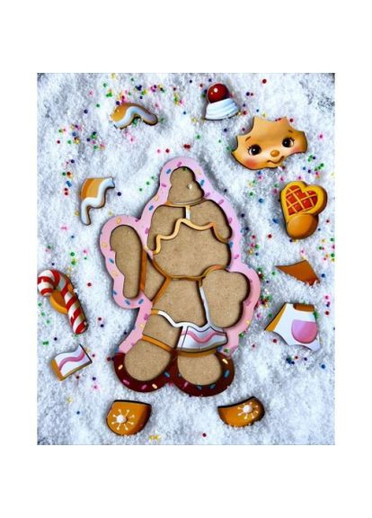 Контурный пазл "Новогоднее печенье" Ubumblebees (318016938)