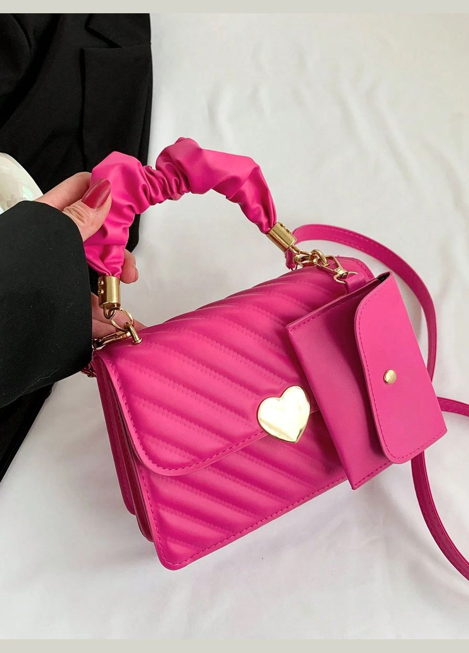 Женская сумка кросс-боди розовая No Brand (290665306)