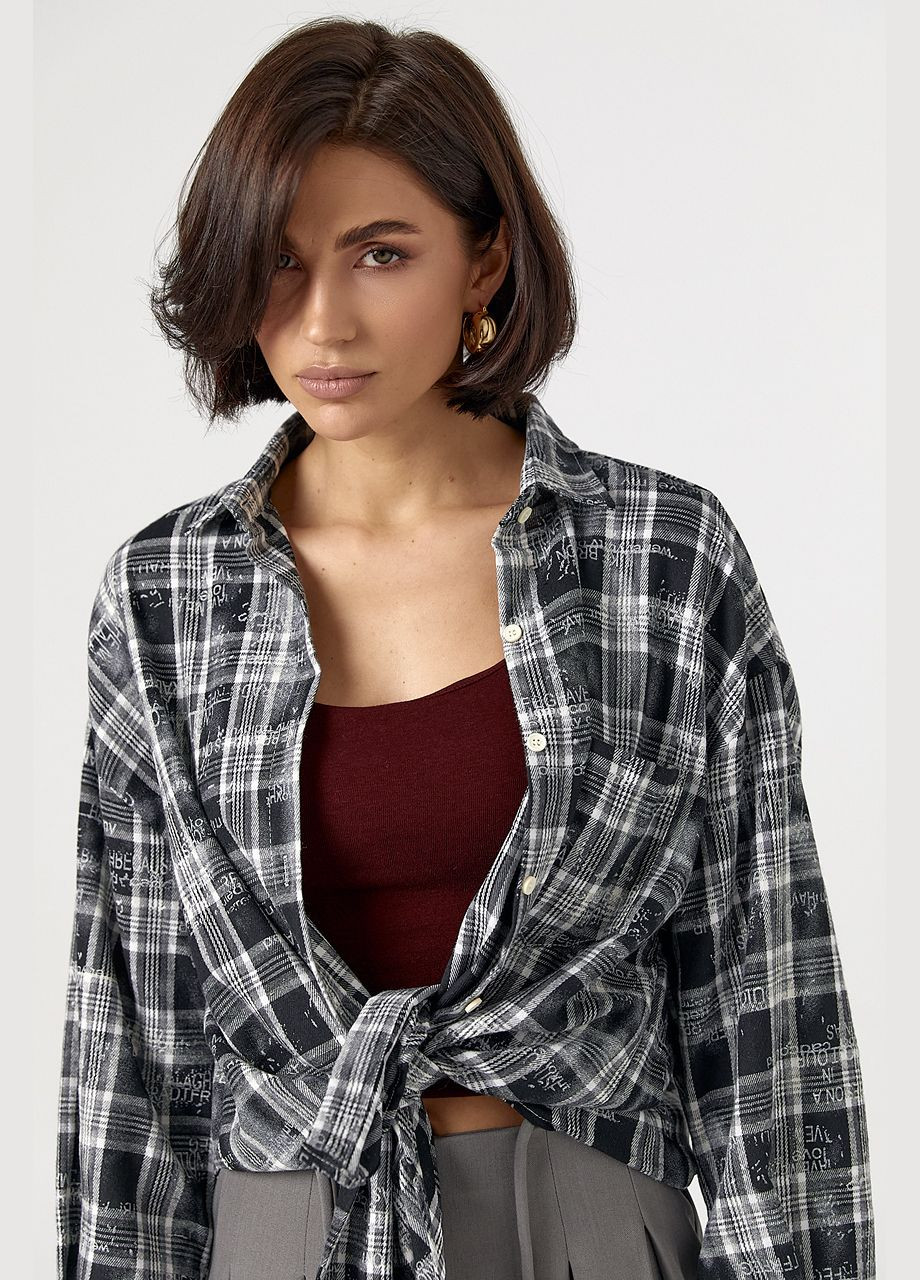 Черная рубашка Lurex