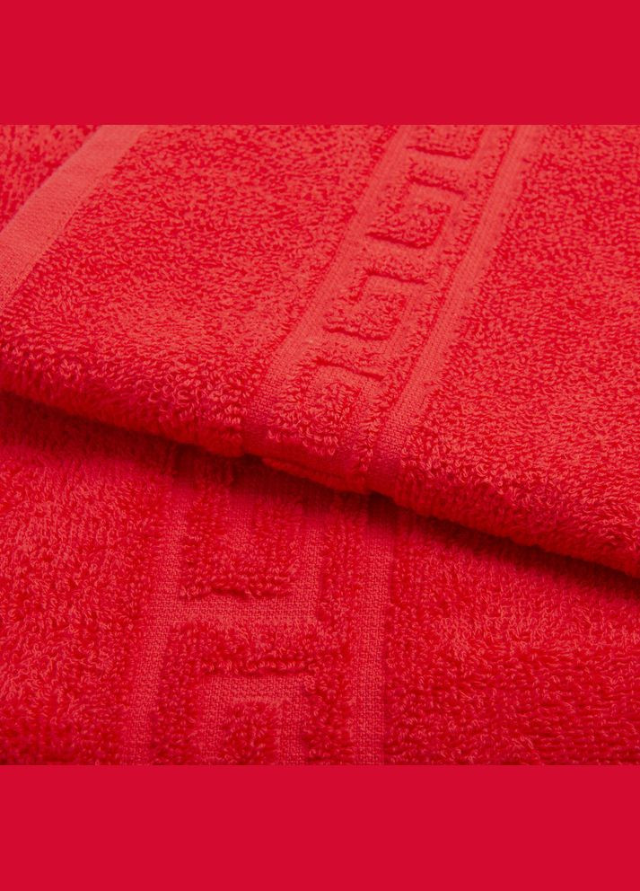 IDEIA рушник махровий банний 70х135 см червоний червоний виробництво - Узбекистан