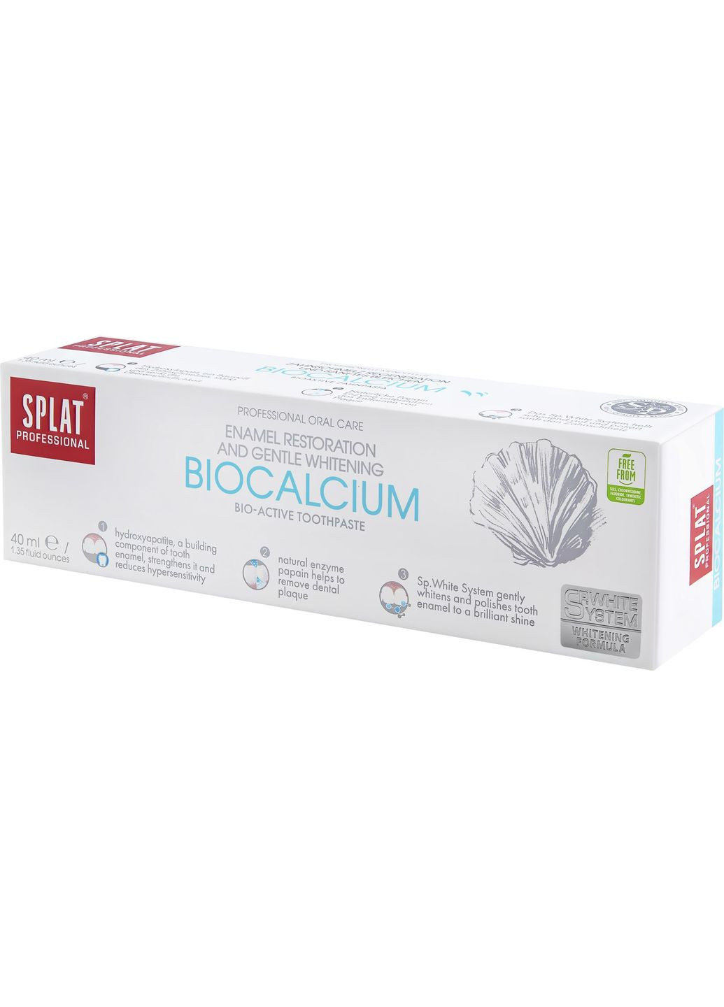 Зубная паста Professional Compact Биокальций, 40 мл Splat (335031302)