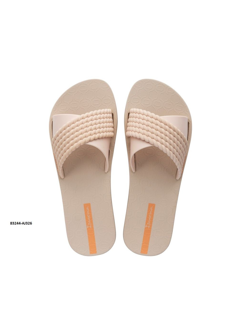 Бежевые шлепанцы мужские Ipanema