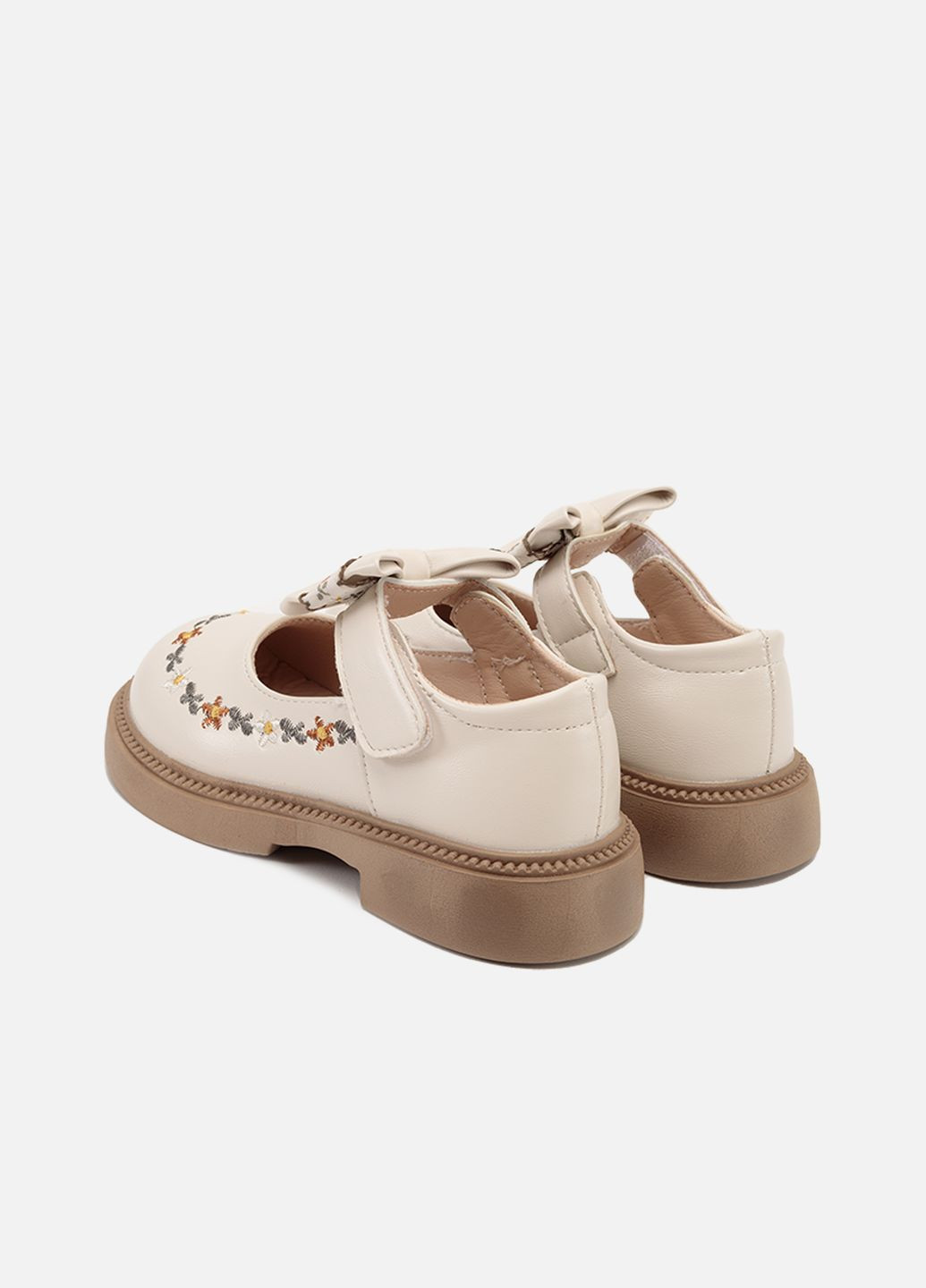 Туфлі на каблуку для дівчинки колір молочний CB-00267564 No Brand (319076447)