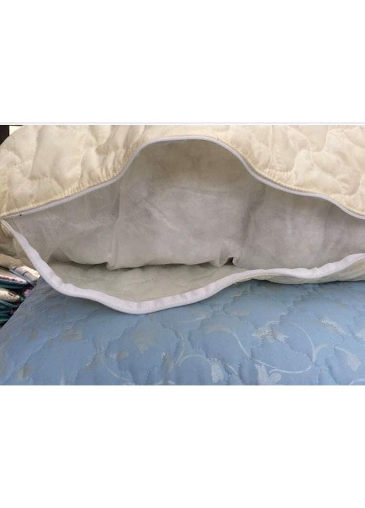 Подушка 70*70 стьобана із замком/Подушка холофайбер/Подушка прошита/Подушка з наволочкою ODA (366216879)