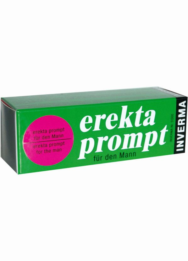 Стимулирующий мужской крем Erekta Prompt 13 мл CherryLove Inverma (282850787)