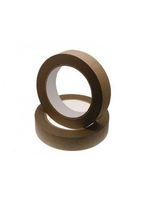 Коричнева малярська стрічка для автомобілів 19 мм х 50 м, 170 мкм, упаковка 50 шт. No Brand (316091539)