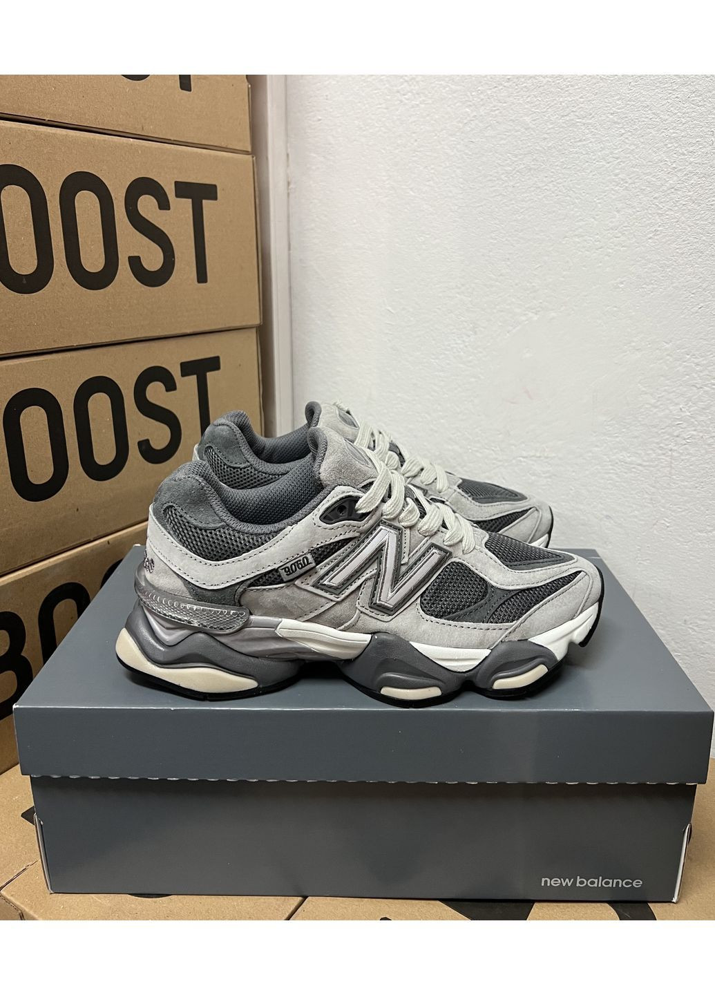 Сірі всесезонні new balance 9060 x joe freshgoods dark grey 38 No Brand