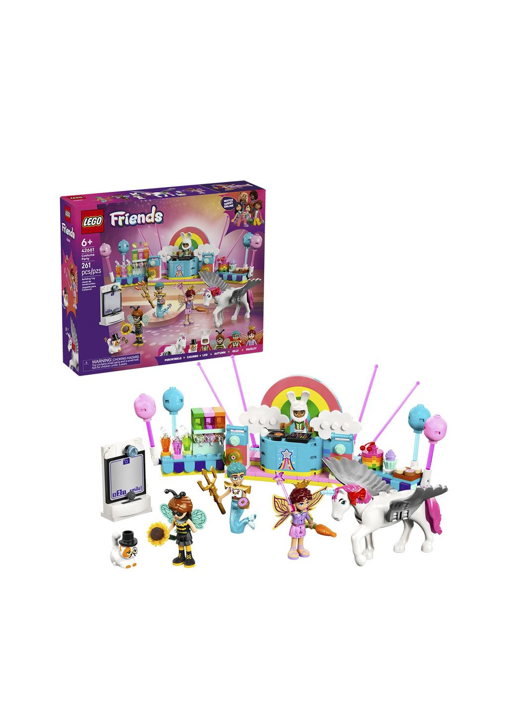 Конструктор Friends Костюмированная вечеринка с единорогом и феей цвет разноцветный ЦБ-00279952 Lego (336146146)