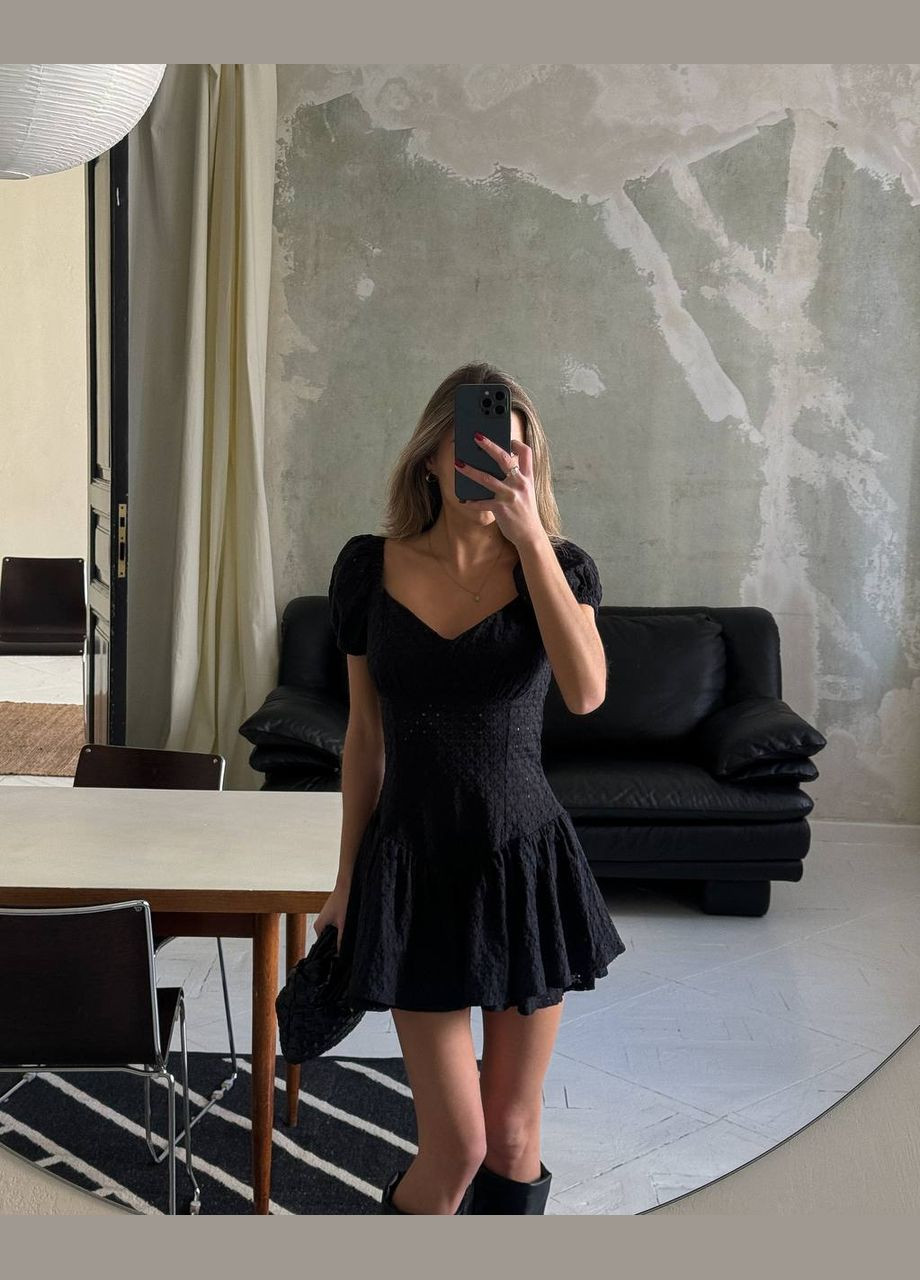 Неймовірно стильний комбінезон-сукня Vakko комбінезон-шорти однотонний чорний пляжний, святковий, повсякденний, кежуал бавовна