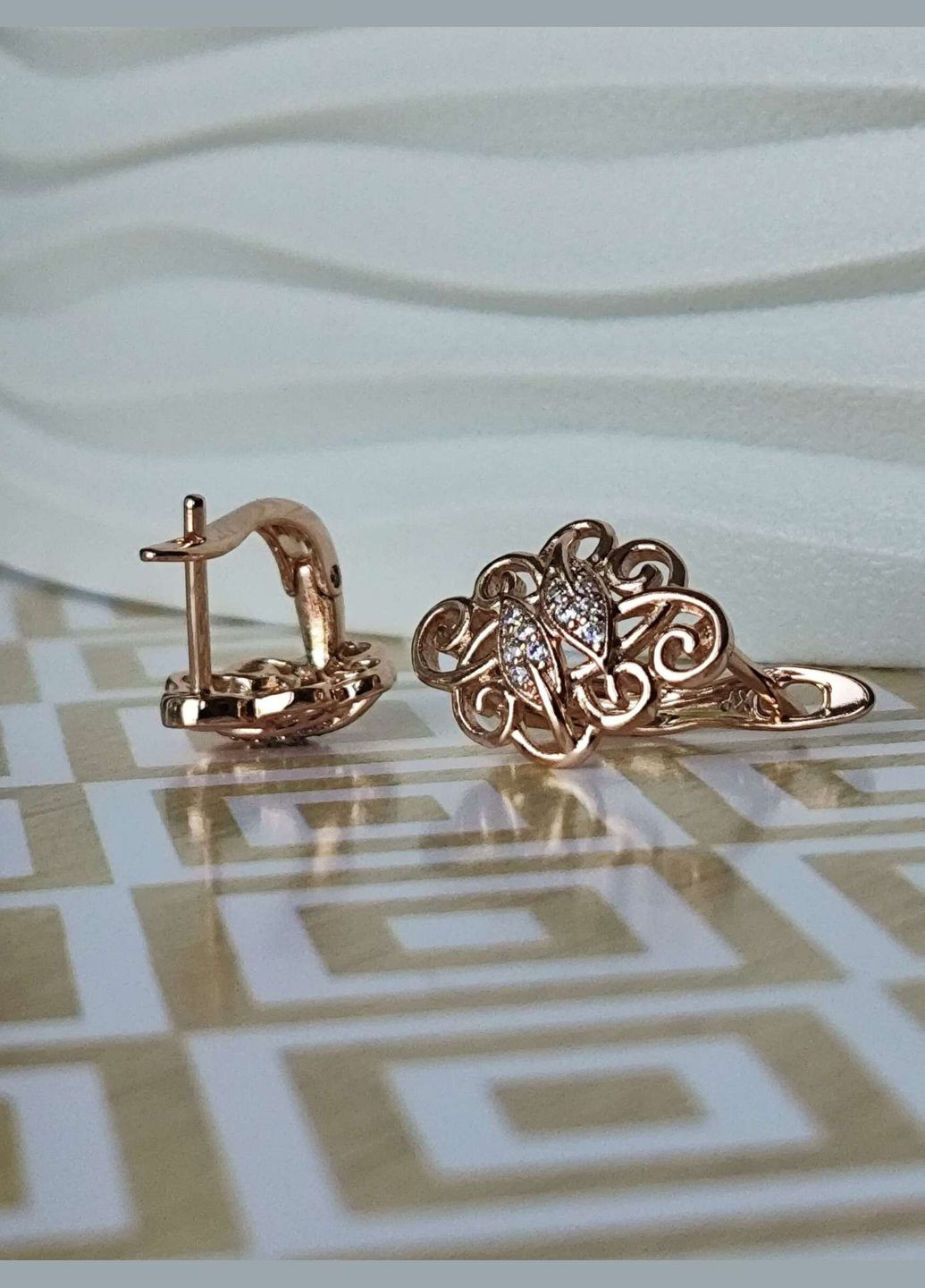 Сережки ксюпінг xuping медзолото позолота Xuping Jewelry (336190309)