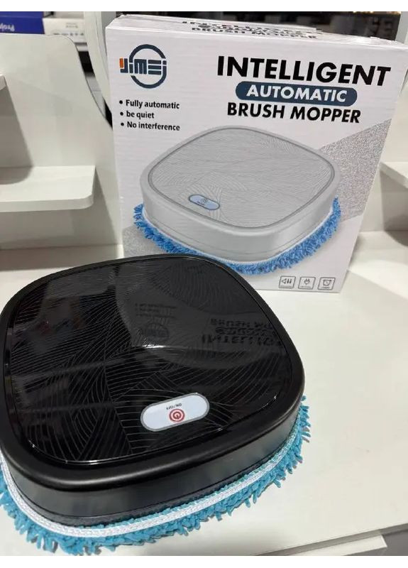 Миючий робот пилосос Brush Mop для сухого та вологого прибирання імітація ручного миття підлоги Esonstyle (363833141)