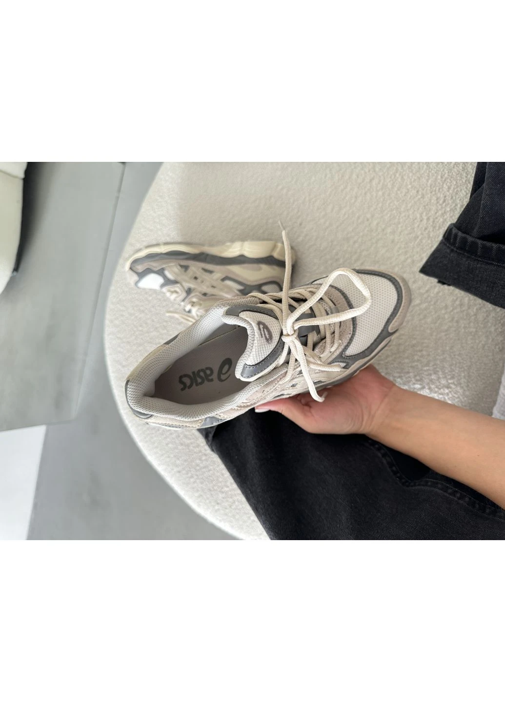 Цветные демисезонные gel-nyc grey/beige Asics 69367