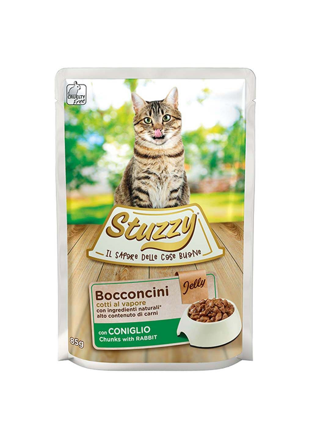 Влажный корм пауч Cat Rabbit в желе консервы для котов 85 г Stuzzy (286472843)