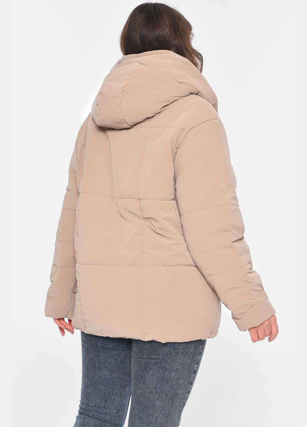 Рожева демісезонна куртка жіноча демісезонна світло-рожевого кольору Let's Shop