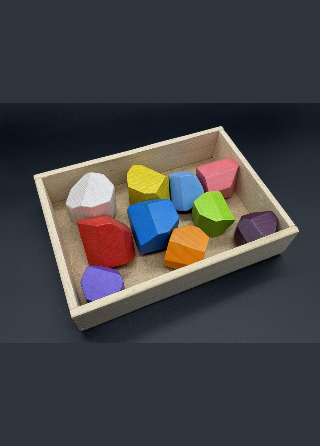 Дитяча іграшка "Камінчики" 25х18 см з екологічного натурального дерева (від 2 до 6 років) HM furnitura (330606611)