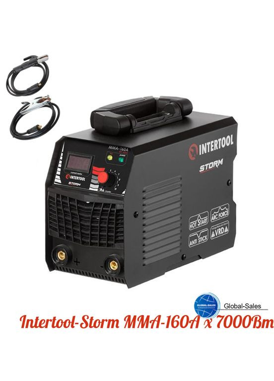 Аппарат сварочный инверторный Storm MMA-160A x 7000Вт (WT-4003) Intertool (349820213)