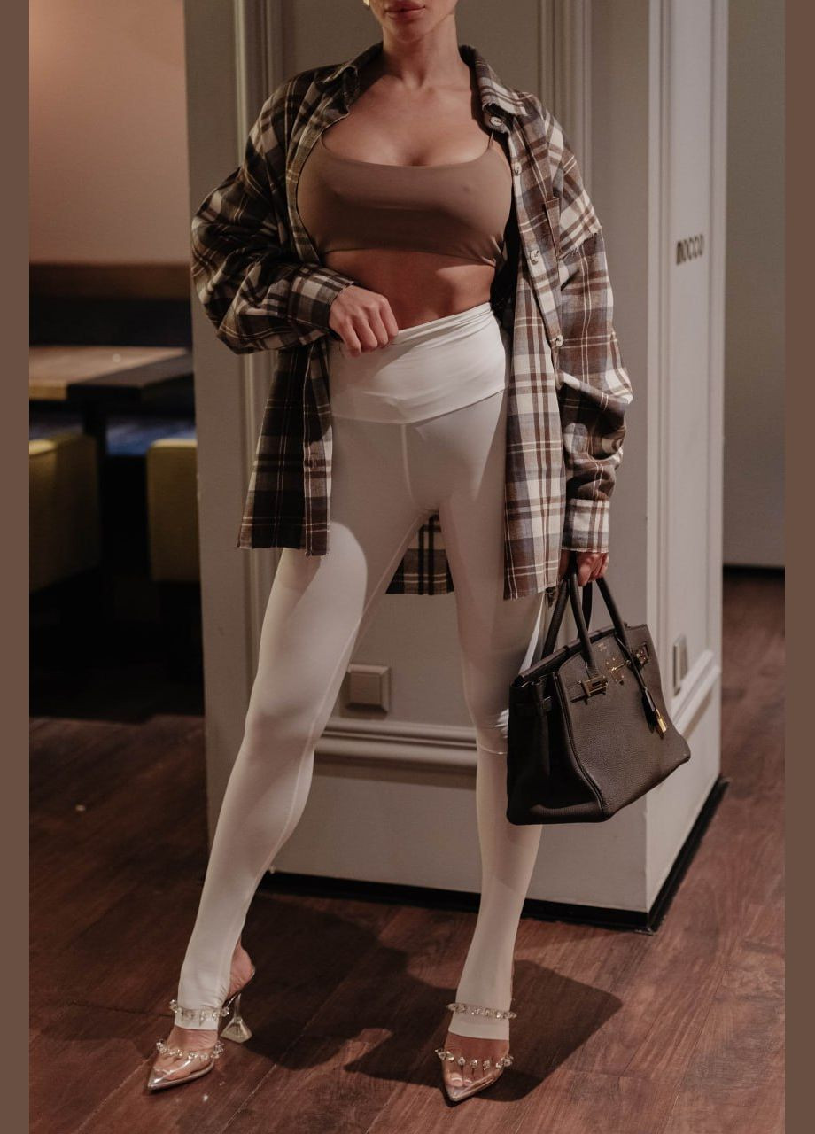 Лосини білого кольору Jadone Fashion (318683276)